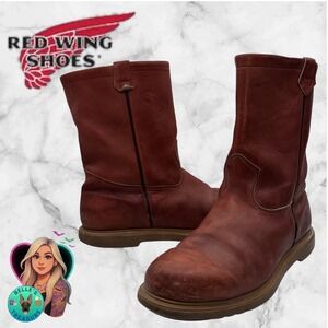 Red Wing Irish Setter 866 Pecos Pull On Boots Men's 12D Red Leather Super Sole